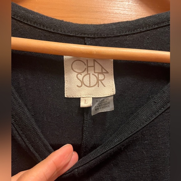 Chaser Linen Stretch Top Bell Statement Sleeves Raglan Shirt Rare Tee Flare Star - Picture 6 of 11